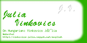 julia vinkovics business card